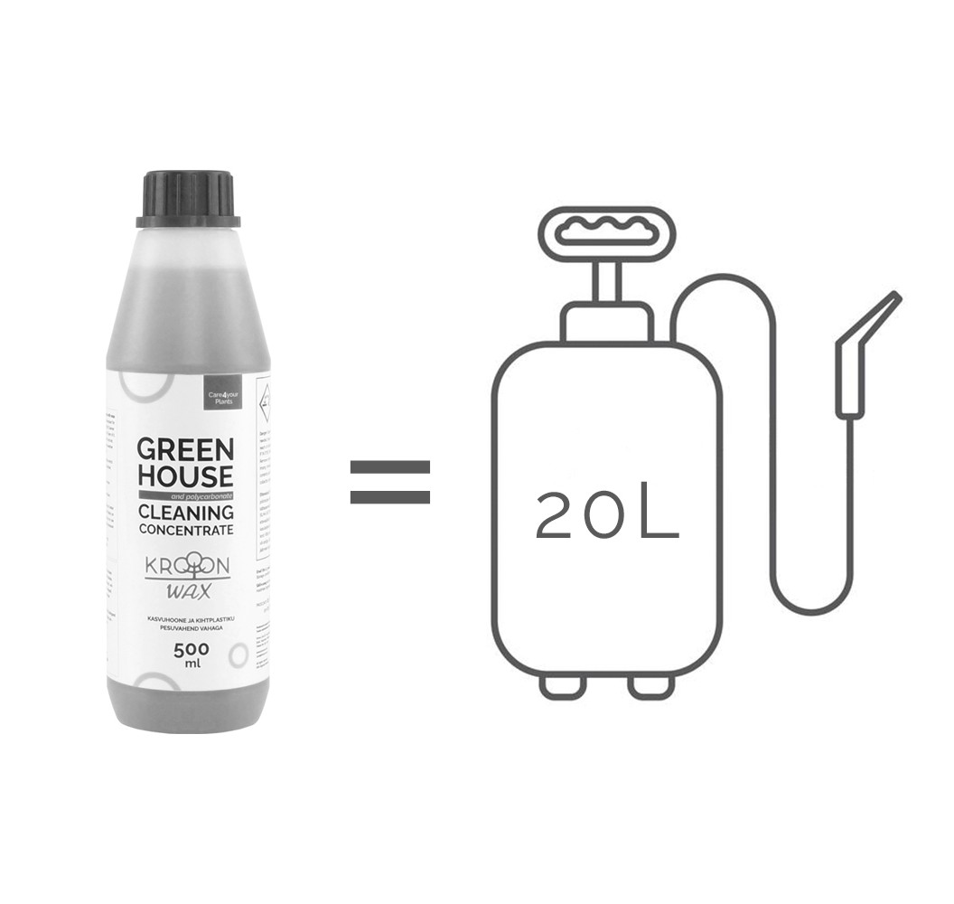 Polycarbonate cleaner Krooon with wax