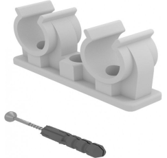 Nylon double clip 16-18mm TIA