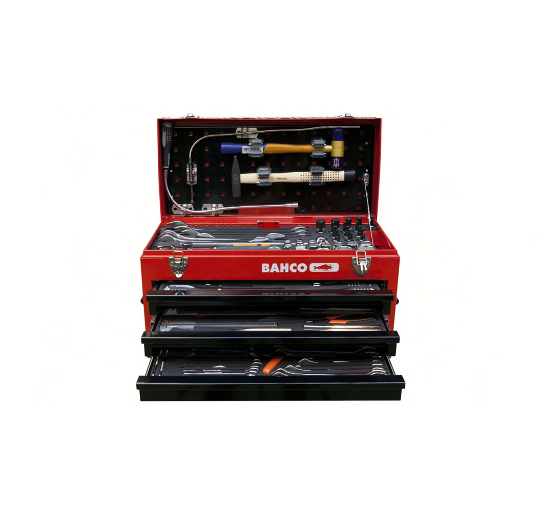 Металлический корпус с 3 ящиками и верхним лотком 523х257х300мм с ...