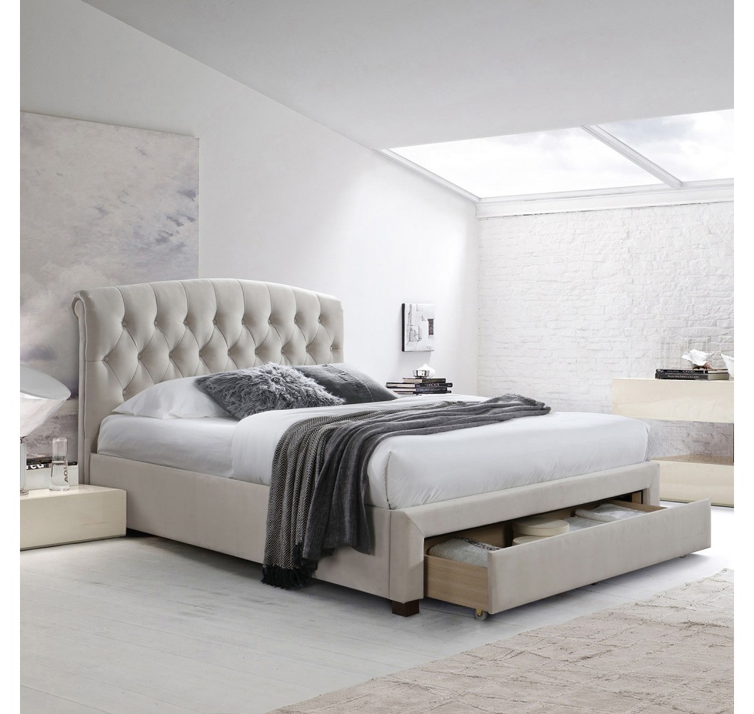Voodi NATALIA 160x200cm Madratsiga HARMONY DELUX ampanja