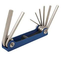 Metric folding hex key set...