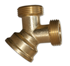 Y-type tee for 10mm hose BRASS