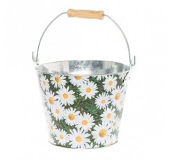 Metal Bucket Flower 1L